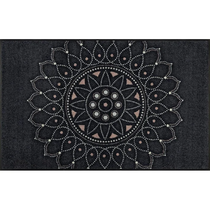 wash+dry by Kleen-Tex Teppich Purnima, rechteckig, Höhe: 7 mm, Mandala Motiv, rutschhemmend, In- und Outdoor geeignet, waschbar – Bild 2