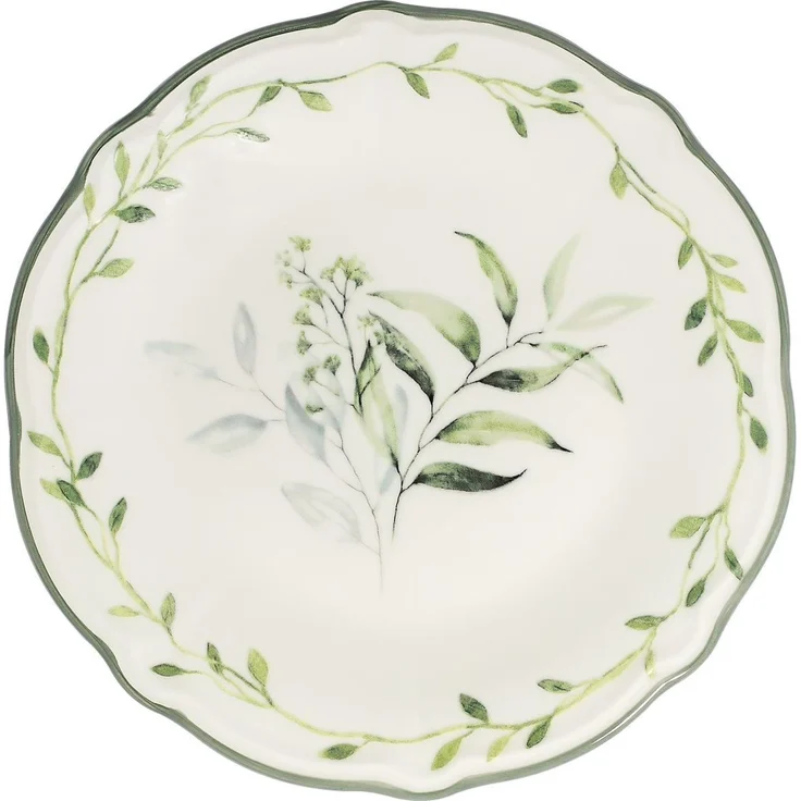 Hermia Concept 'Olivessa Fulya 24 Ytkm' Tafelservice (24-teilig), Weiß / Grün, 26 x 26 cm – Bild 7