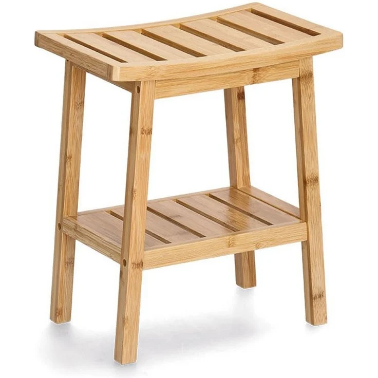 Zeller Hocker m. Ablage, Bambus – Bild 1