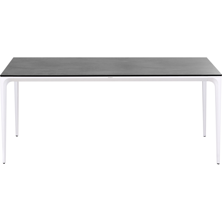 Gartentisch SOVARETO 180 cm 90 cm Steinoptik Dunkelgrau – Bild 5