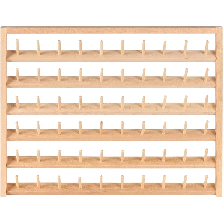 Kurtzy Aufbewahrungsbox Holzspule und Fadenhalter - Organizer für Nähmaschinen (1 St)
