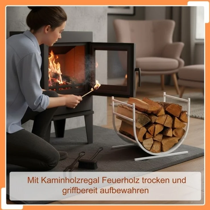 Modernes Kaminholzregal in U-Form 10051693_49 – Bild 3