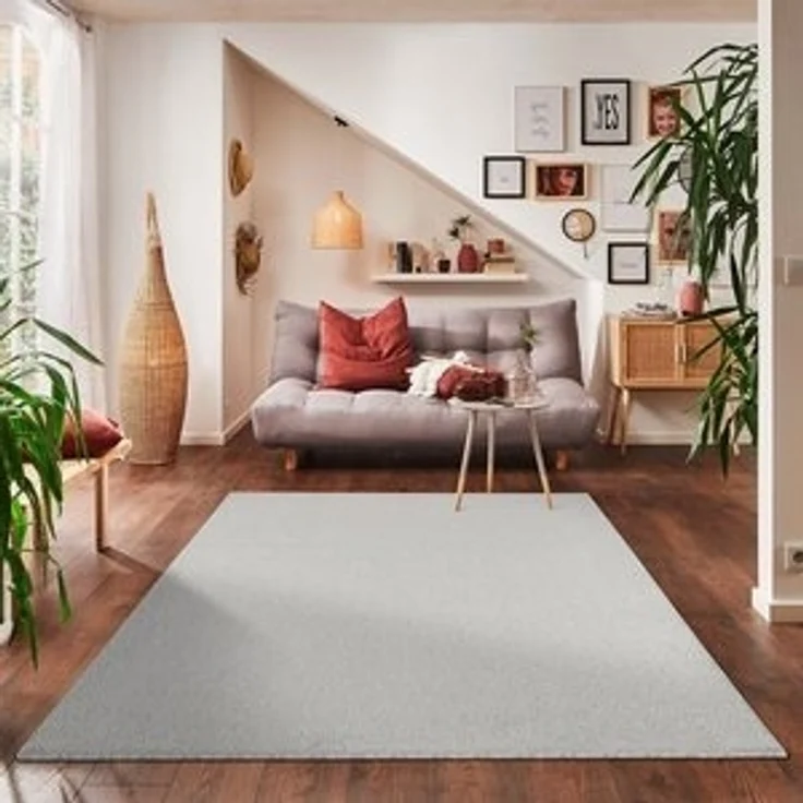 Carpettex Veloursteppich Unicolor - Einfarbig, Läufer, Höhe: 11 mm, Einfarbig Kurzflor Teppich Wohnzimmer verschiedene farben und größen – Bild 6
