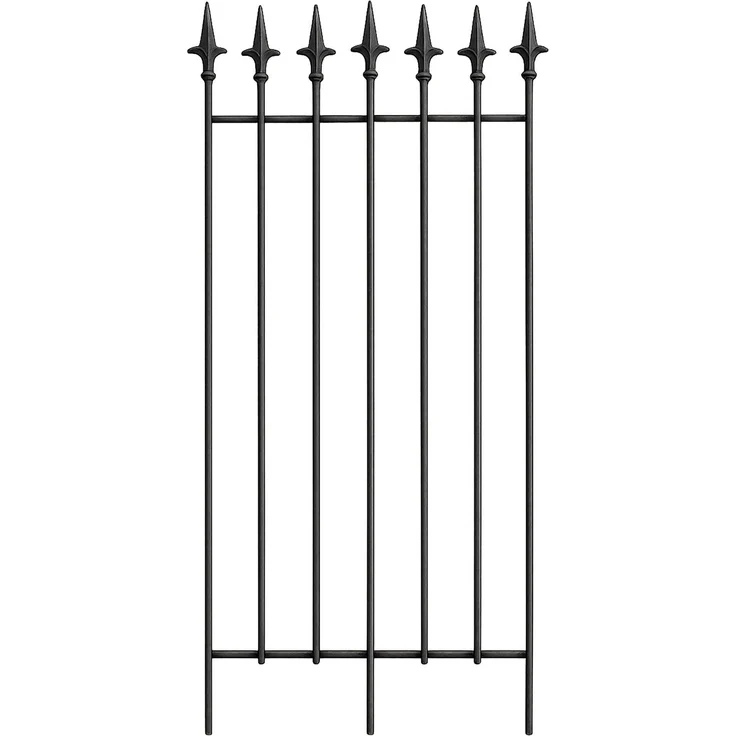 CLP Rankgitter Elisa 100 x 50 cm aus lackiertem Eisen im Jugendstil für Garten - Farbe:anthrazit – Bild 4