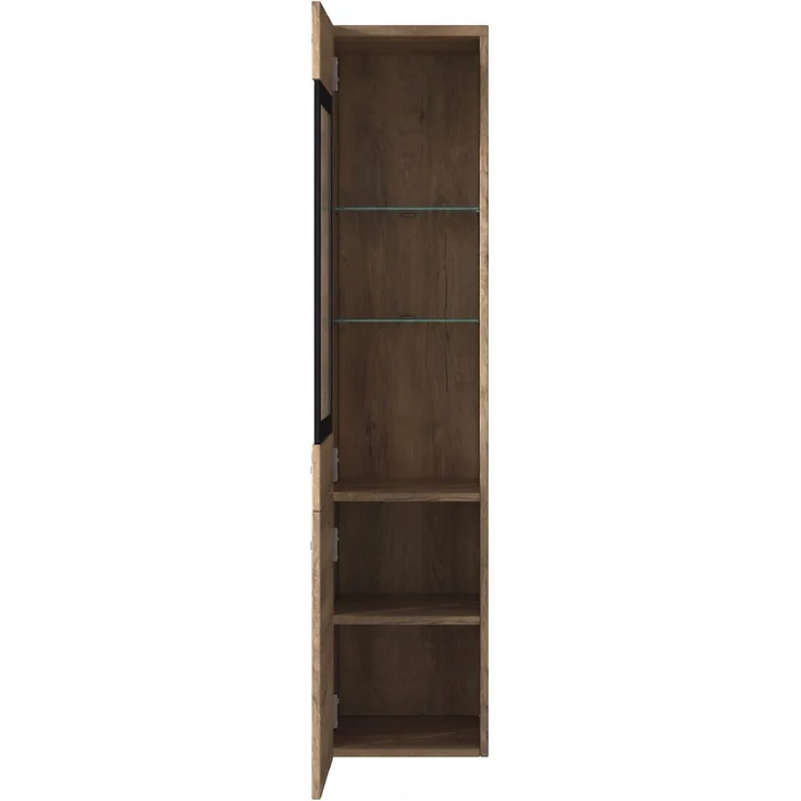 Badezimmer Schrank Rio 131 cm Braun Eiche – Regal Schrank Hochschrank Schrank Möbel Badschrank – Bild 4