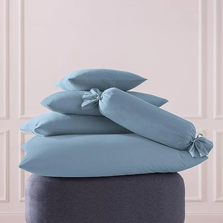 Estella Kissenbezüge Kissenbezug, (1 Stück), Mako-Feinjersey Uni – Bild 2