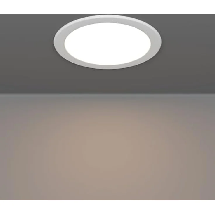 EGLO LED Einbaustrahler Fueva 6, runde Badezimmer Einbauleuchte, IP44 Schutz, dimmbare Lichtfarbe (warmweiß, neutralweiß, kaltweiß), 10,5 Watt – Bild 3
