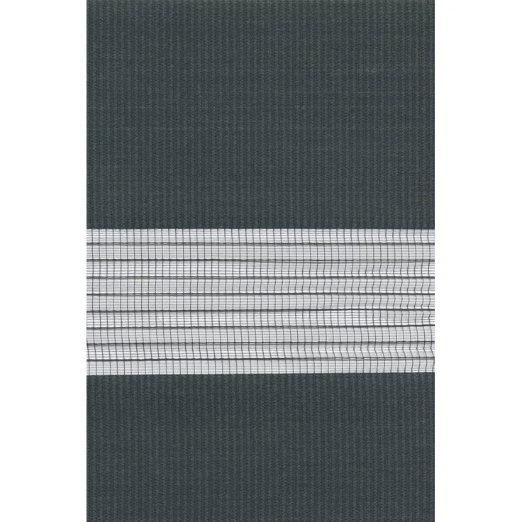 Lysel - Qualitätsdoppelrollo schwarzgrau, (B x H) 220cm x 175cm in schwarz/schwarzgrau – Bild 2