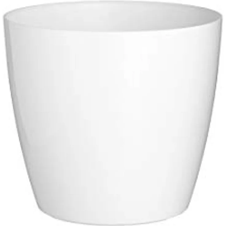 Artevasi San Remo Übertopf rund, Außenmaß (Ø x H): 42 x 39,5 cm, weiß, ideal für Innen- und Außenbereich