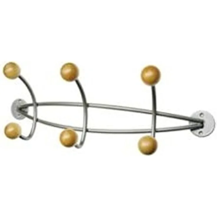 ALCO Wandgarderobe Metall pulverbeschichtet 47 x 16 x 15 cm silber