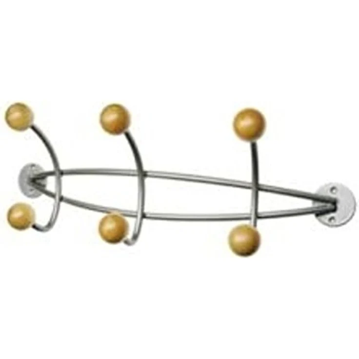 ALCO Wandgarderobe Metall pulverbeschichtet 47 x 16 x 15 cm silber – Bild 1