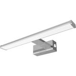 kalb LED Spiegelleuchte Spiegelleuchte chrom oder schwarz 500mm, mit integriertem Netzschalter, Chrom