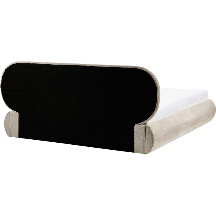 Bett mit Stauraum Stoff CAMPAN 180x200 cm Taupe – Bild 7