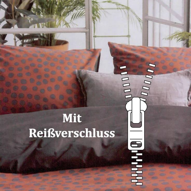 Bettwäsche Walra (135x200cm) Spots & Dots ( Cognac ) – Bild 4