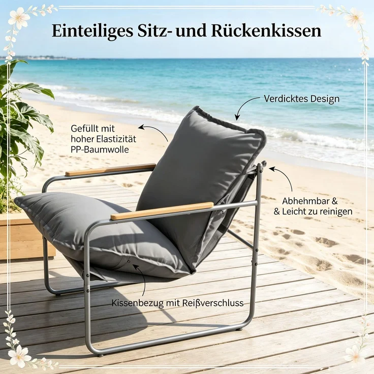 Balkonmöbelsatz,Gartenmöbelsatz,Terrassenmöbelsatz--Herde--80x10x8cm--YOUDENOVA – Bild 7