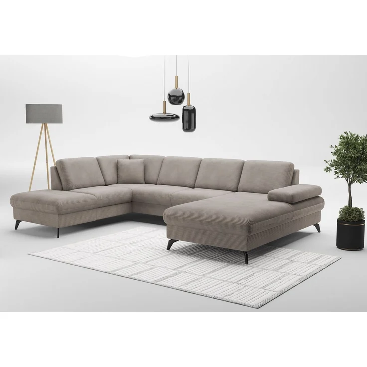sit&more Wohnlandschaft Morris Jubi U-Form, B: 300 cm, mit Armteilfunktion & 1 Zierkissen, optional Bettfunktion – Bild 1