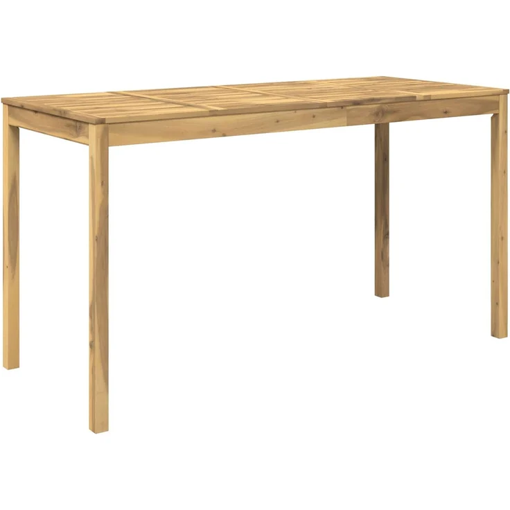 vidaXL Gartenbar-Tisch LAREN Weiß gewaschen 196 x 80,5 x 105 cm 901727 – Bild 2