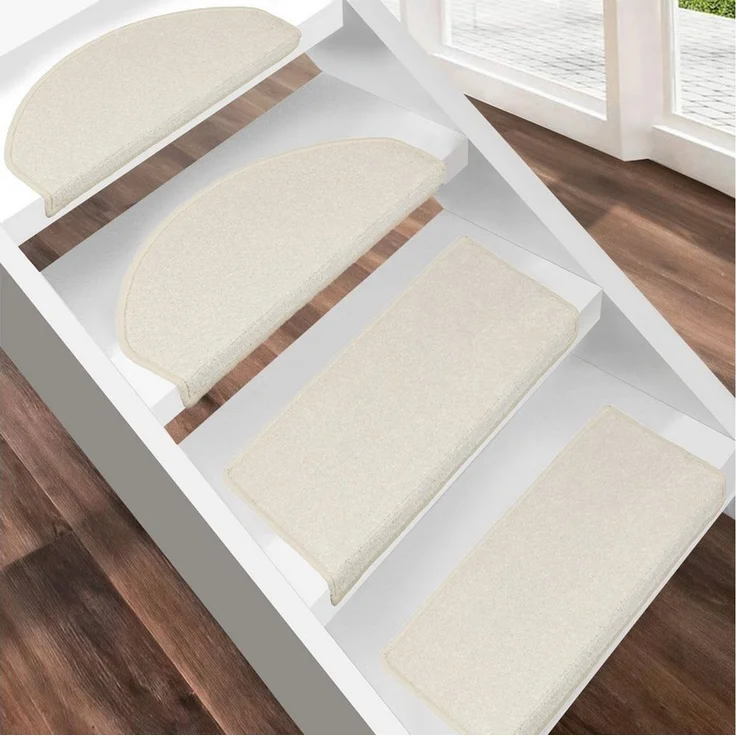 Floordirekt Stufenmatte Dynasty, Erhältlich in 10 Farben & 2 Größen, Treppenschutz, Halbrund, Höhe: 8,5 mm – Bild 1