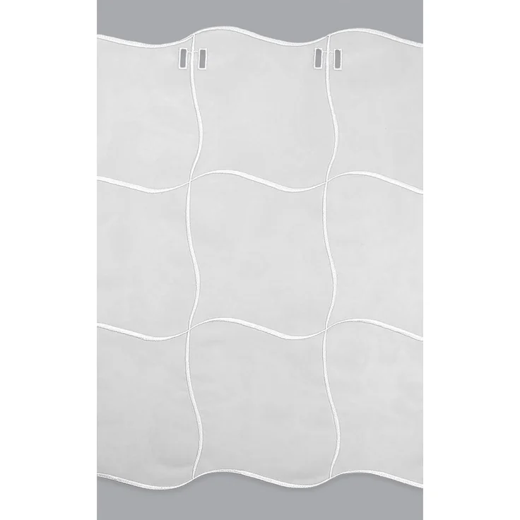 Lysel Scheibengardine Quadro (BxH) 150cm * 50cm weiß – Bild 3