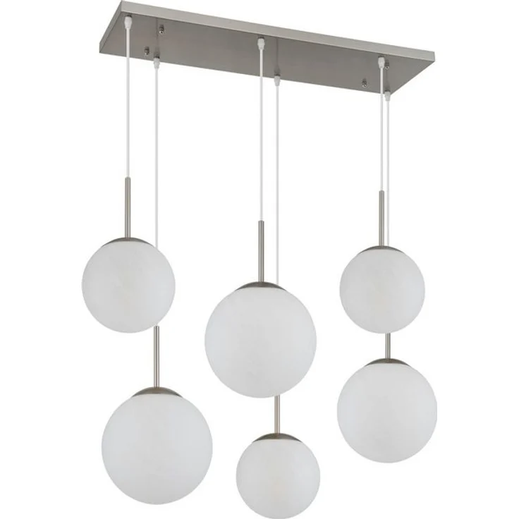 NOWA Pendelleuchte KOP, ohne Leuchtmittel, Hängeleuchte, Hängeleuchte, Glaskugeln opal, alabaster Optik – Bild 4