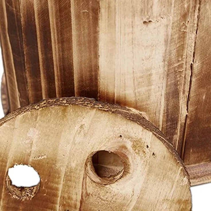 relaxdays Pflanzschale Blumenfahrrad aus Holz – Bild 6
