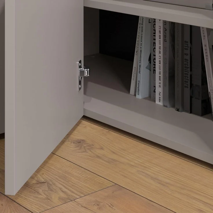 Eckkommode Wido Greige 80 x 50 cm mit Tür Vicco – Bild 4