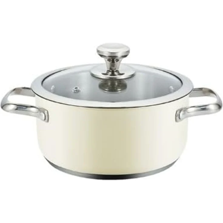 Topf mit Deckel Haeger PA-16H. 005A Beige Ø 16 cm – Bild 1