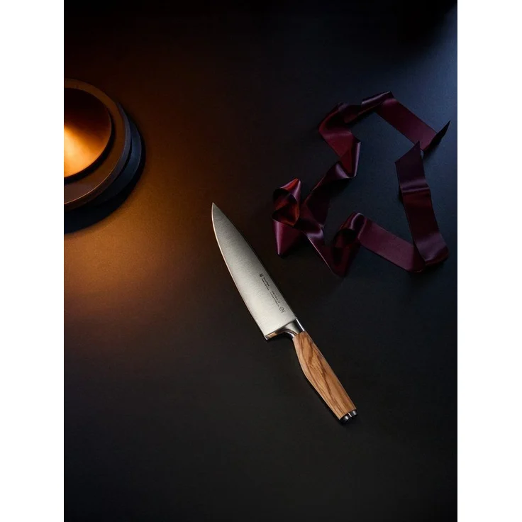 Kochmesser Grand Wood 20 cm, Holz, Stahl, Silber, Holzfarben, 8 x 3 x 37 cm – Bild 3