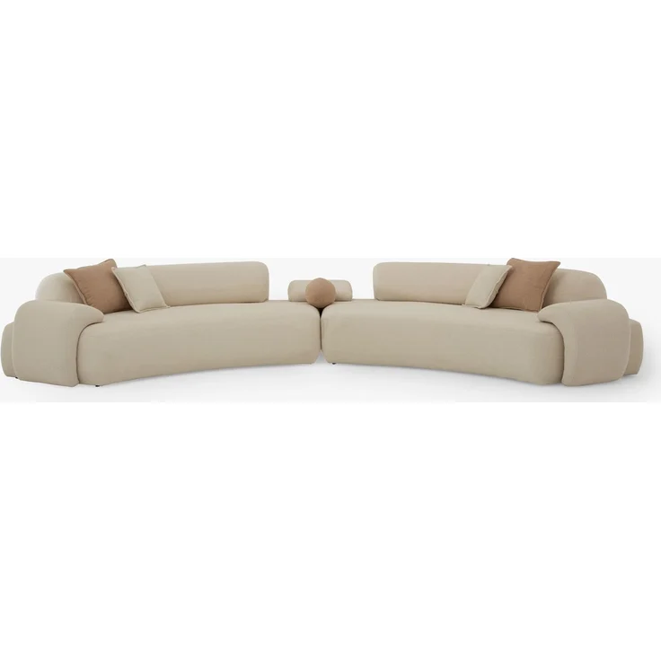 Ecksofa "Olympia" + Sessel-Beige – Bild 11