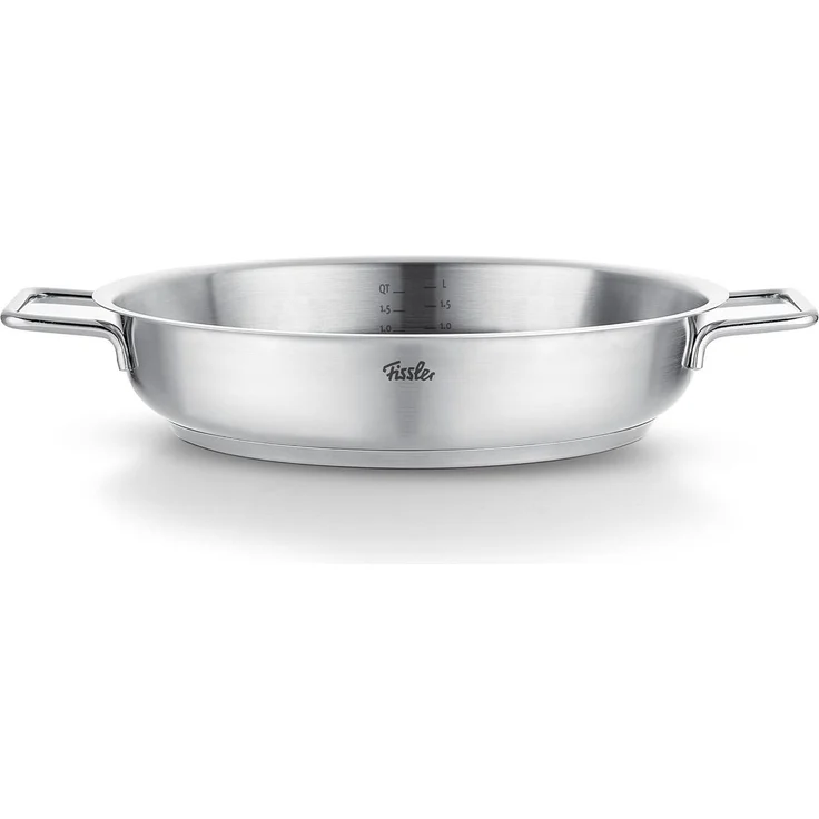 Fissler Servierpfanne Fissler Pure Collection Servierpfanne, Edelstahl 18/10 (1-tlg), Backofengeeignet bis 230°C, Schüttrand, Made in Germany – Bild 4