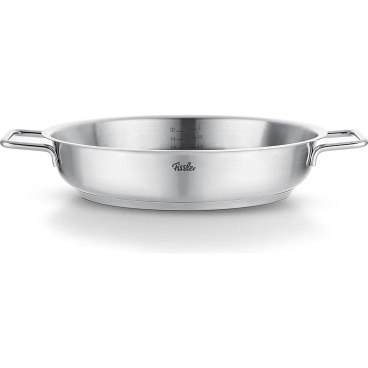 Fissler Servierpfanne Fissler Pure Collection Servierpfanne, Edelstahl 18/10 (1-tlg), Backofengeeignet bis 230°C, Schüttrand, Made in Germany