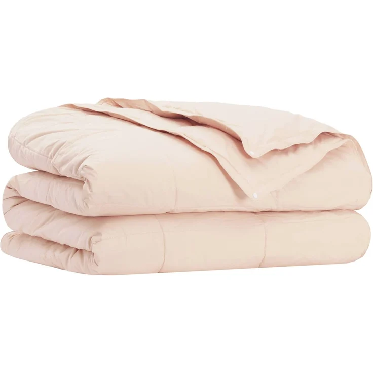 vidaXL Bettwäsche-Set Beige 155x200 cm Baumwolle, Kapok, Polyester 3431438 – Bild 2