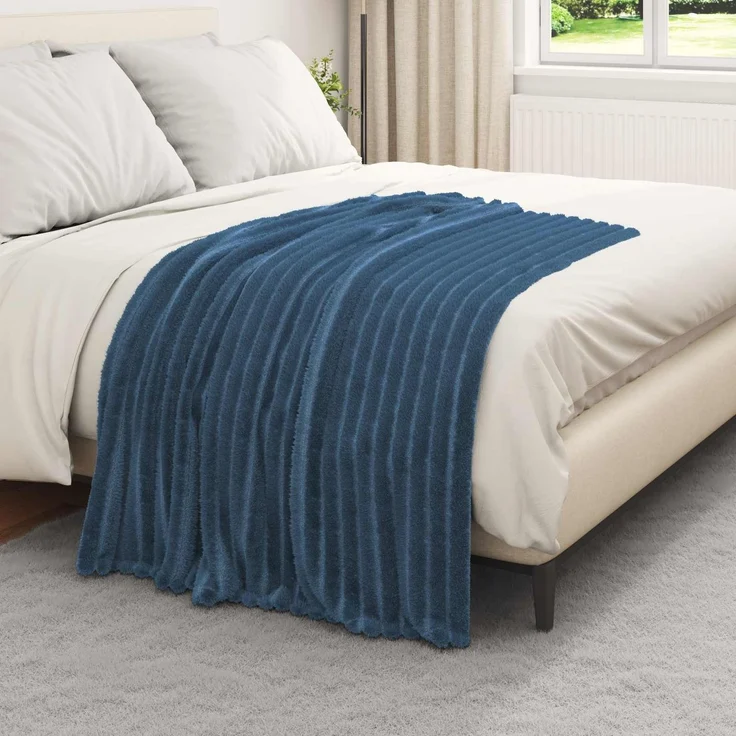 vidaXL Wohndecken 6 Stk. Marineblau 150 x 130 cm 2.85 Fleece 42016881 – Bild 3