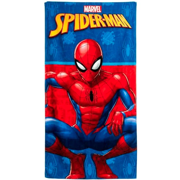 Spiderman Strandtuch Mikrofaser Badetuch Blau 70 × 140 cm Strand Handtuch – Bild 1