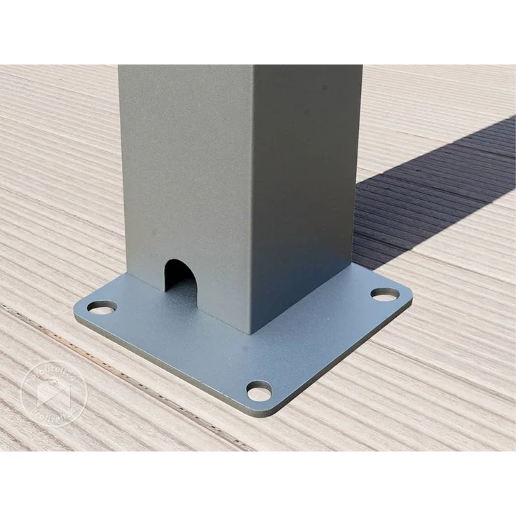 PRIMEYARD Pergola, Aluminium / Stahl grau, 3x3 m – Bild 9