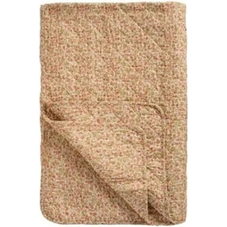 Ib Laursen Decke Quilt Tagesdecke Überwurf 180x130cm Rot Grün Blumen 07924-00 – Bild 6