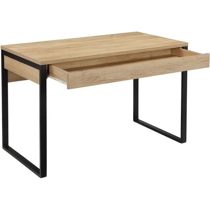 Places of Style Schreibtisch Moid, Computertisch im modernen Design, Breite 120/140/160 cm, mit Metallbeinen & Schublade – Bild 3