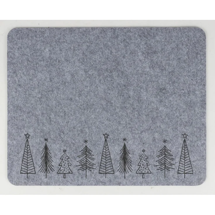 WH Filz-Platzset Baum-Design ca. 35x45 cm | dekoratives Platzset für Weihnachten, Festtagstafel und Tischdekoration | 24 Stück – Bild 5