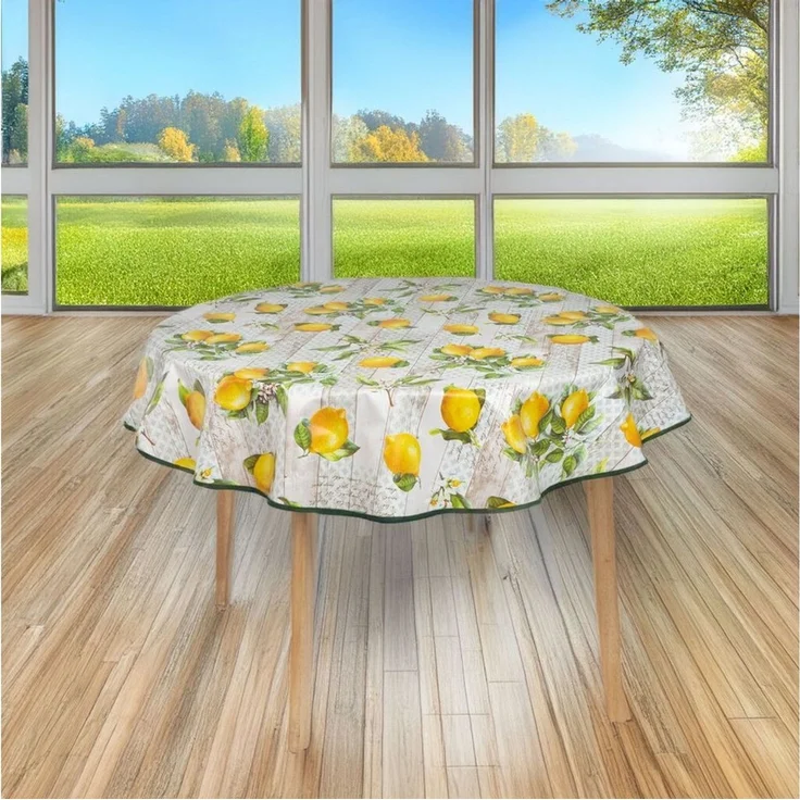 laro Tischdecke rund 140 cm wachstuchtischdecke Tischdecke abwaschbar