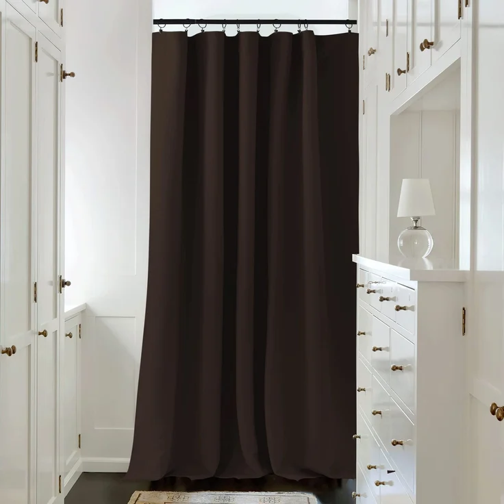 NICETOWN Fenstervorhänge, Verdunkelungsvorhänge, solide Stangentasche und Rücklasche, wärmeisoliert, Verdunkelungsvorhang für Theater (Toffee Brown, 177,8 x 274,3 cm, 1 Stück)