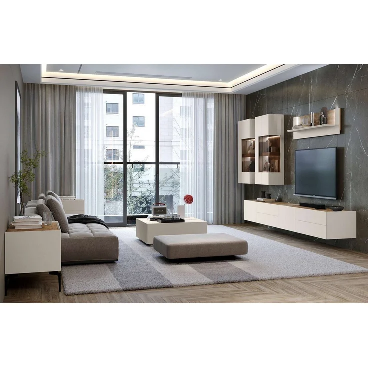 Places of Style Couchtisch Sky45, Mit Rollen, lackiert mit wasserbasiertem UV-Lack – Bild 3