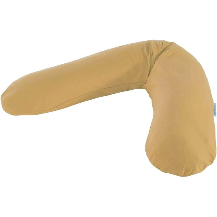 Theraline das Original Stillkissen mit Microperlenfüllung 190 cm 146 Lehmgrau