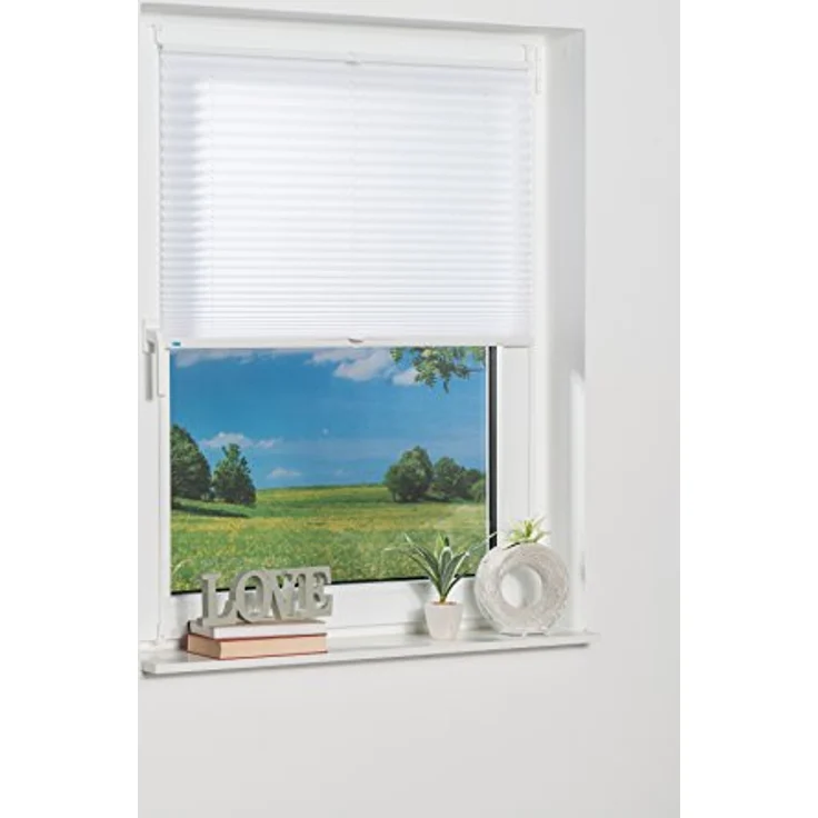 K-home 421614-41 Klemmfix-Plissee, Weiß, 35x130 cm – Bild 4