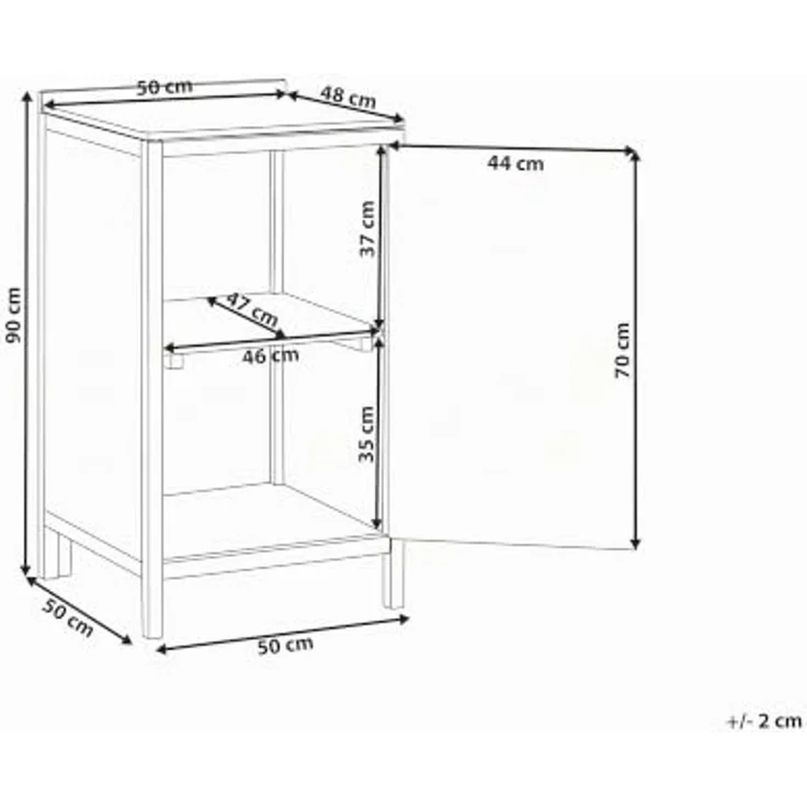 Outdoor-Küchenschrank VENOSA Braun Akazienholz – Bild 3