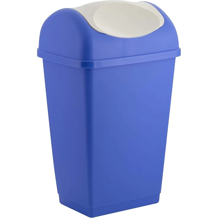 axentia Mülleimer Schwingdeckeleimer, 50 l, blau 235686
