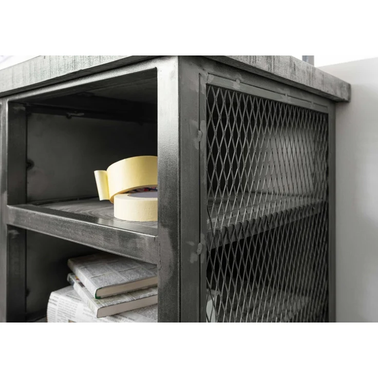 Schreibtisch Mango 122x52x76 grau lackiert HEAVY INDUSTRY #157 – Bild 4