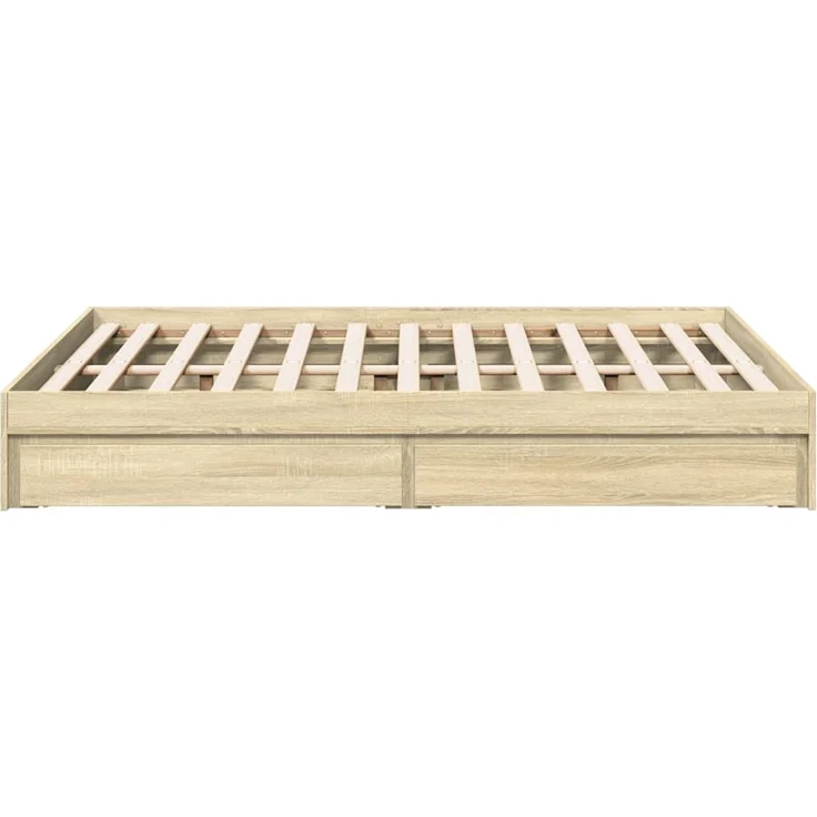 vidaXL Bettgestell mit Schubladen Sonoma-Eiche 120x200cm Holzwerkstoff 3280666 – Bild 6