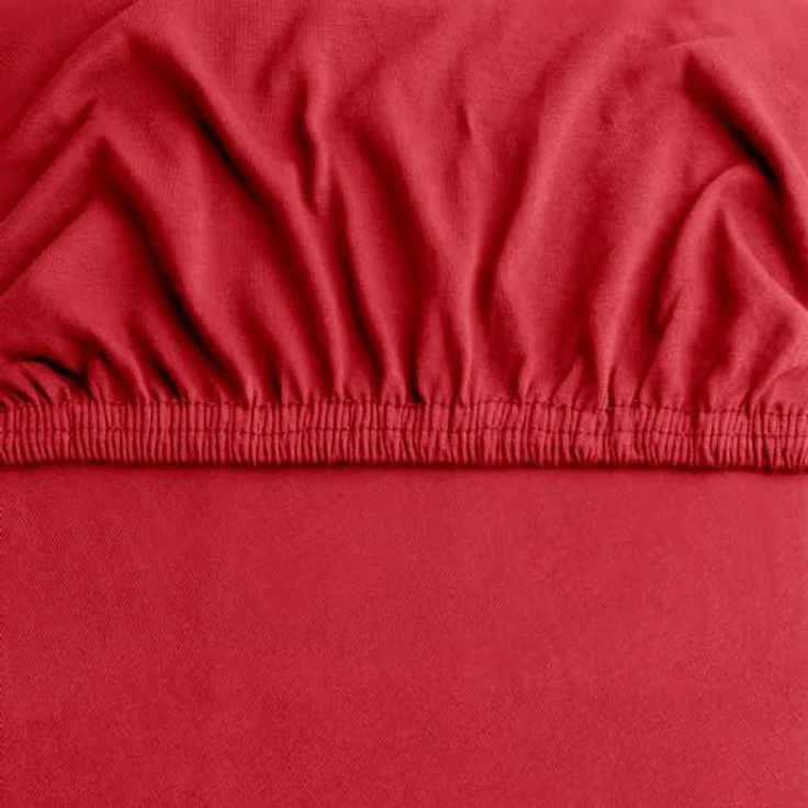 DecoKing Spannbettlaken 120x200 140x200 cm 100% gekämmte Baumwolle Rot Spannbetttücher Jersey Boxspringbett Amber 120x200 140x200 – Bild 7