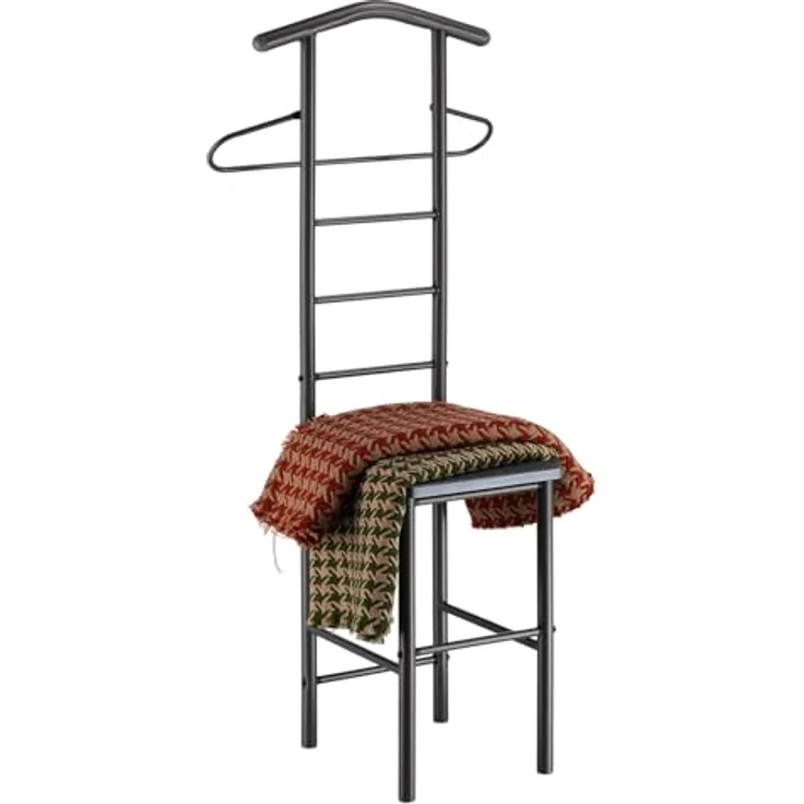 CARO-Möbel Herrendiener JIVO, Herrendiener Kleider Ständer Stummer Diener Kleiderbutler Garderobe St – Bild 5