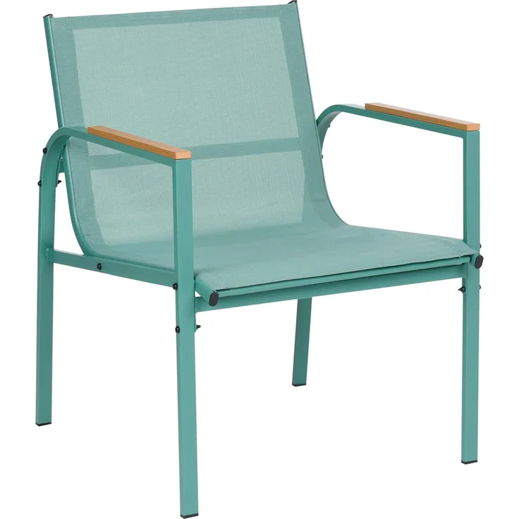 Lounge Set mit Tisch 4-Sitzer LEDRO Metall Grün – Bild 7